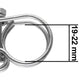 Double Wire Hose Clamp Galvanised 19mm-22mm