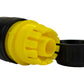 Female Hose Connector, 1/2" or 5/8" Hose, Yellow