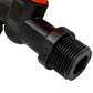 3/4" BSPM Plastic Tap Black/Orange