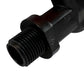 3/4" BSPM Plastic Tap Black/Orange