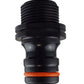 Male Tap Connector 3/4" BSPM - Max Flo, Black/Orange