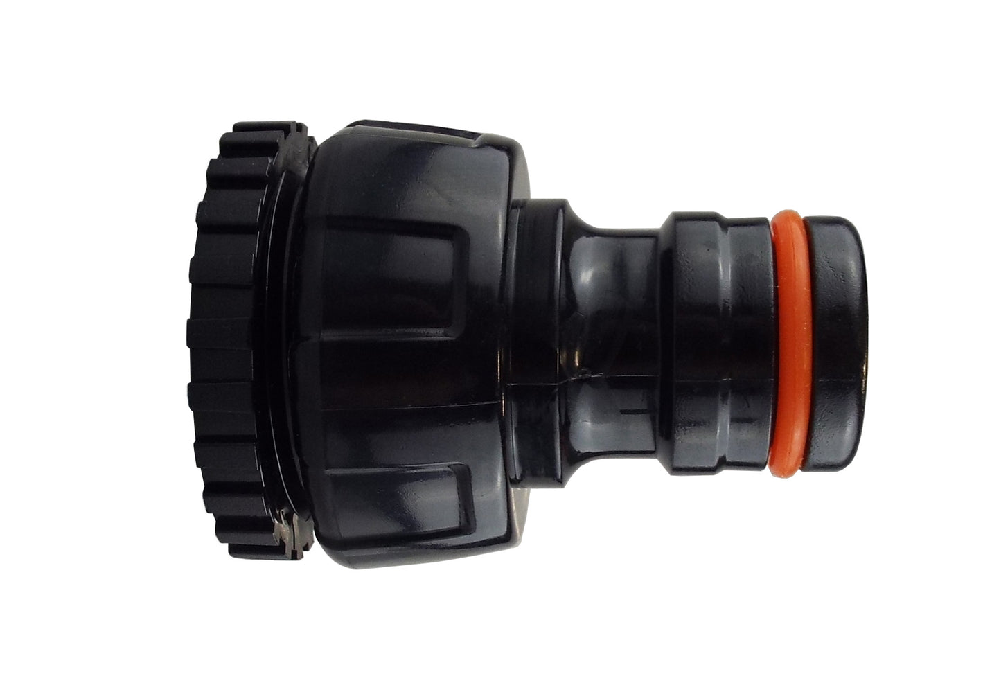 Female Tap Connector 1"-3/4" BSPF Max Flo Black/Orange