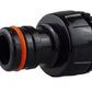 Female Tap Connector 1"-3/4" BSPF Max Flo Black/Orange