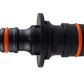 Two Way Adaptor Max Flo to Standard Snap-On Male Black/Orange