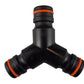 Three Way Splitter Max Flo, Black/Orange