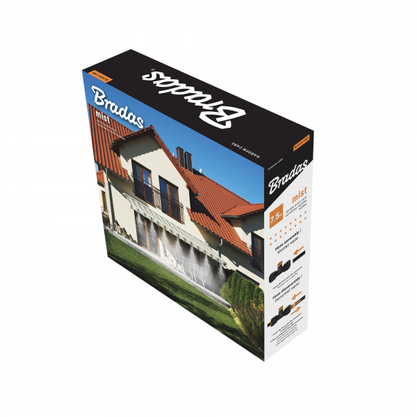 Garden Water Mist Kit, Black/Orange, 7.5m