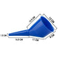 Angled Car Fuel Funnel with Filter, Blue