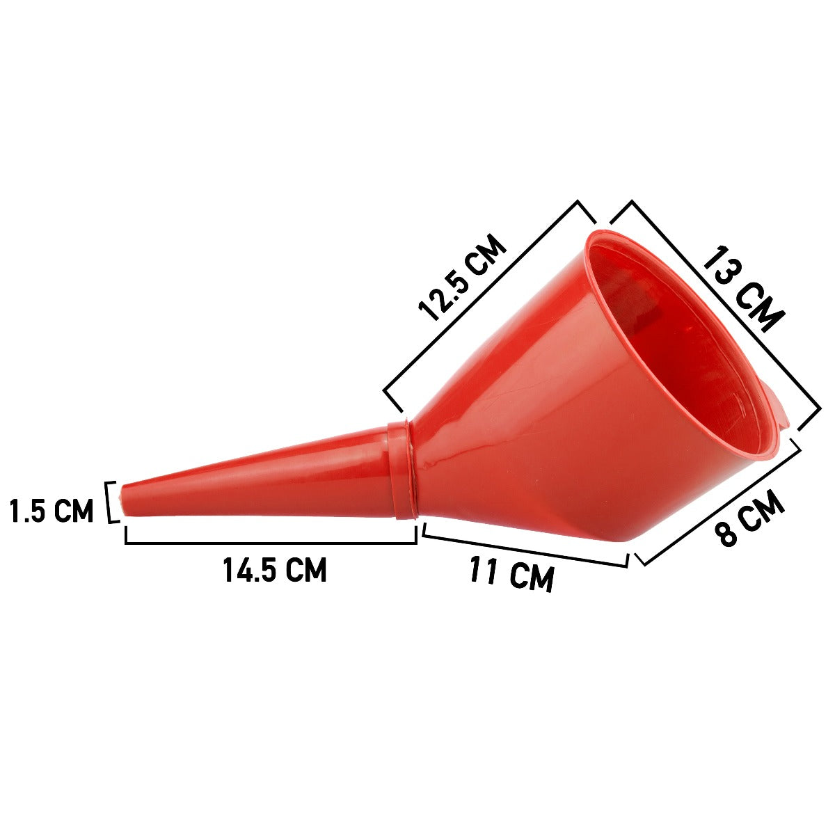 X001CP16X5 x 30, Red Angled Fuel Funnel – With fine mesh filter for easy refilling – Antistatic Lightweight Funnel – Practical and Versatile – Angled design that holds itself. Set by MYPURECORE