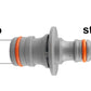 Female Tap Connector 1"-3/4" BSPF Max Flo Black/Orange