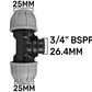 MDPE Tee 25mm and Lever Quick Connect Tap