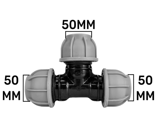 MDPE Tee 50mm