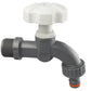 1/2" BSPM Plastic Tap, WL, Grey/White