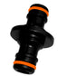 Two Way Connector Male Snap-On Joiner, Orange/Black, Bradas