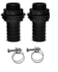 X001N5XCCH x1, 25mm 1 inch Water Butt Connector Kit – Heavy Duty Water Tank Outlet Connector Pack of 2 with 2 Double Wire Metal Clips – Easy Adjustment with Screw Fittings – Optimal Hose Securing. Set by MYPURECORE