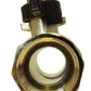 Brass Nickel-Plated Butterfly Valve 1/2" BSPM-F