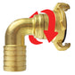 Claw Brass - Swivel Elbow 1/2" Hose
