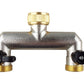 Two Way Tap Splitter Brass 3/4" BSP