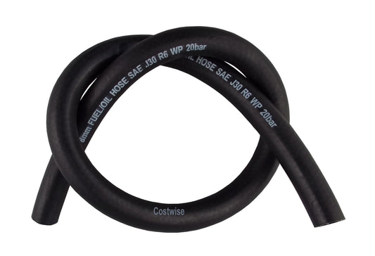 X001L0078B x50, 6mm Fuel Hose – Reinforced Rubber Hose for Fuel, Diesel, Petrol, Water – Oil-Resistant Flexible Pipe for Engine Fuels, Industrial Use – 2m Reinforced Rubber Pipe Hose. Set by MYPURECORE