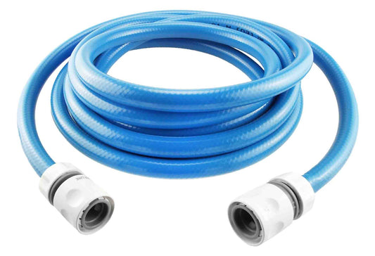 X001EHO5ON x12, Water Hose – Premium Food Grade Water Hose with Hose Connector Set – 3-ply Hose Pipe for Caravan, Motorhome and Boat – ½-inch Standard Hose Size – Click-Lock Type Connectors – 10m. Set by MYPURECORE