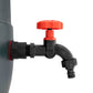 Water Butts Kit 1/2" With PP Black Tap