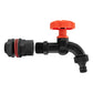 Water Butts Kit 1/2" With PP Black Tap