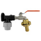 Wall Flange Kit 20mm MDPE - Lever Tap 1/2", Geka Barb 3/4"