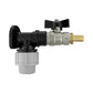 Wall Flange Kit 20mm MDPE - Bib Valve + Brass 13mm Barb